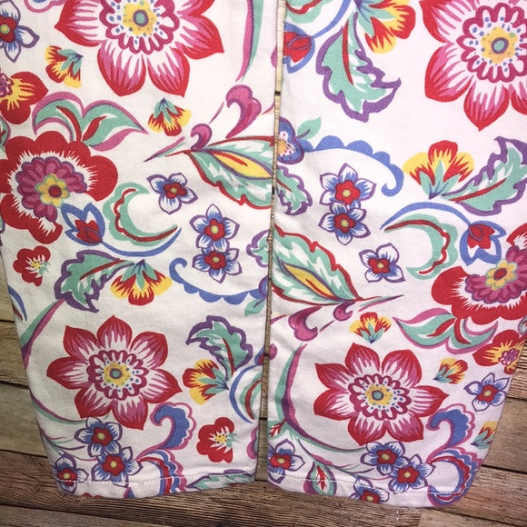 Pilcro and the Letterpress Floral Mid Rise Jeans - Picture 7 of 10